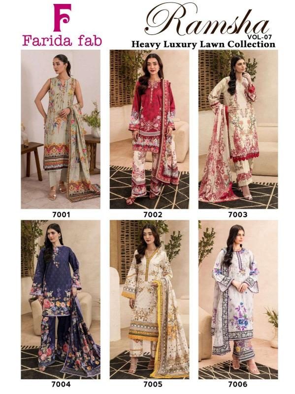 Farida fab ramsha vol-7 salwar suit wholesale market in delhi